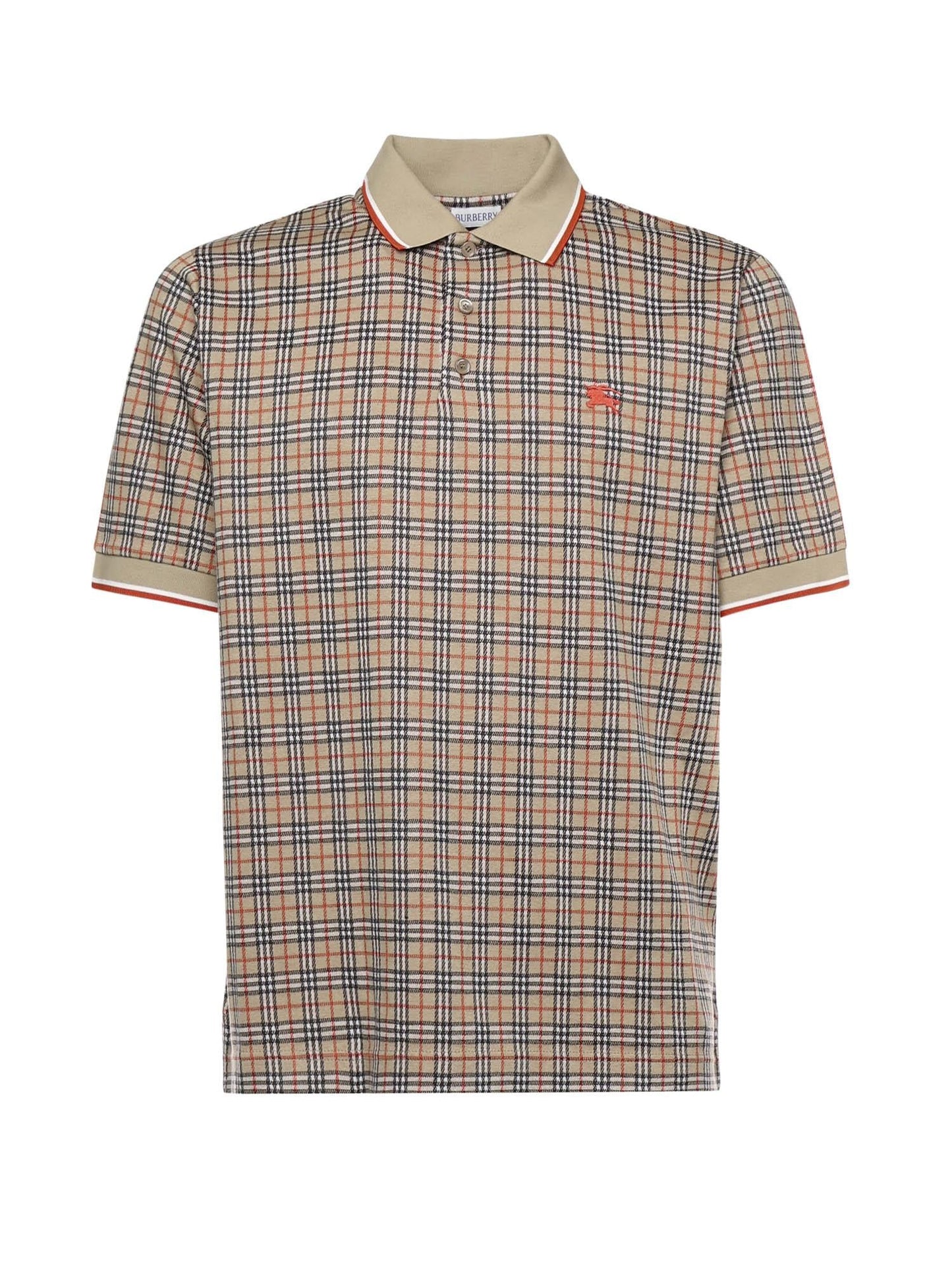 Polo in misto cotone Check