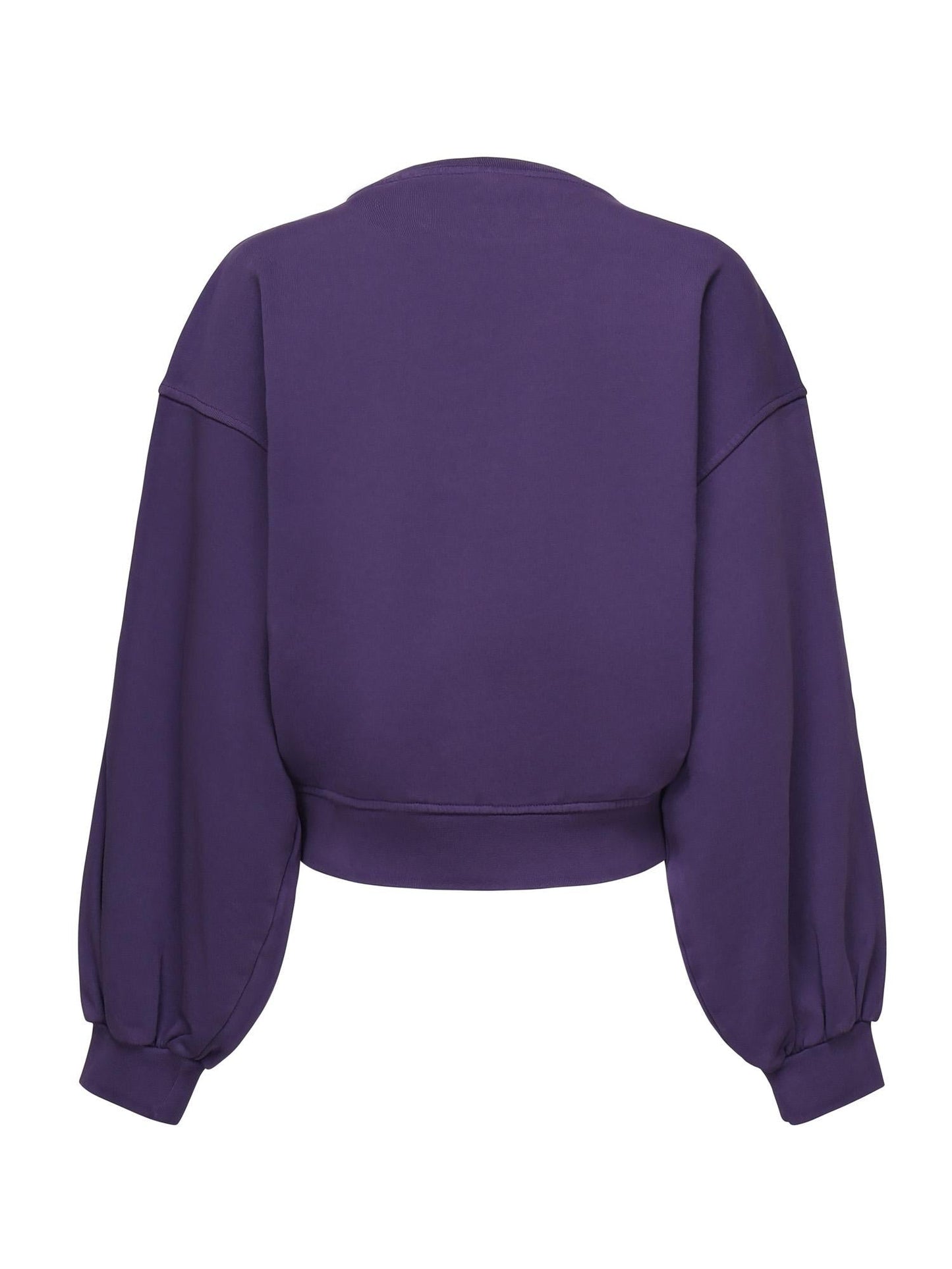 Felpa cropped con logo