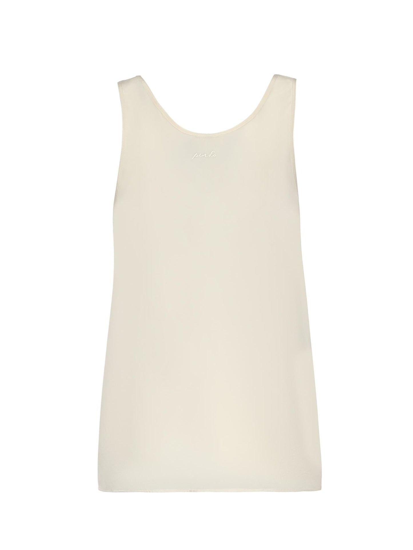Top a canotta in seta sand wash