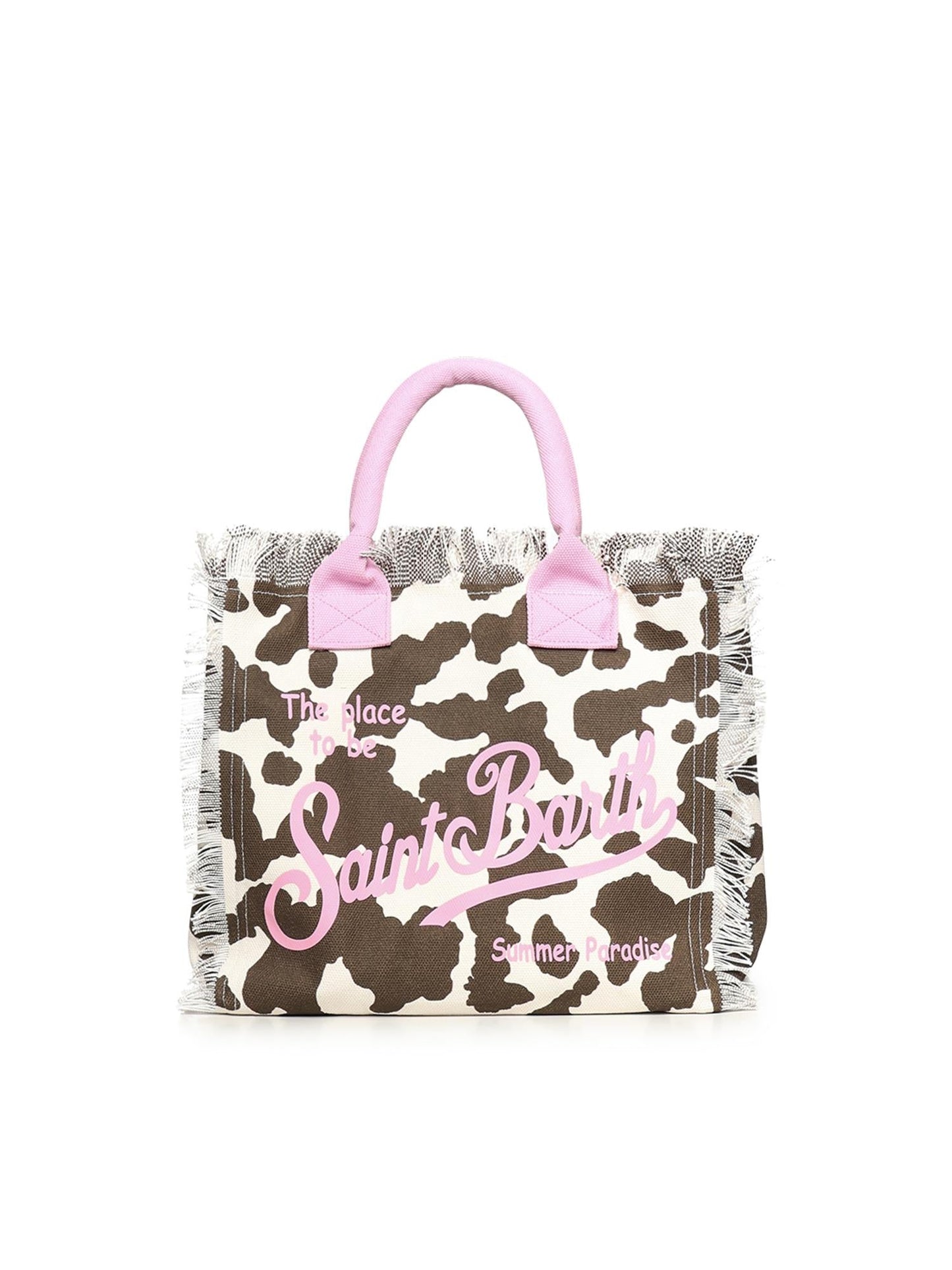 Borsa Vanity in canvas con stampa