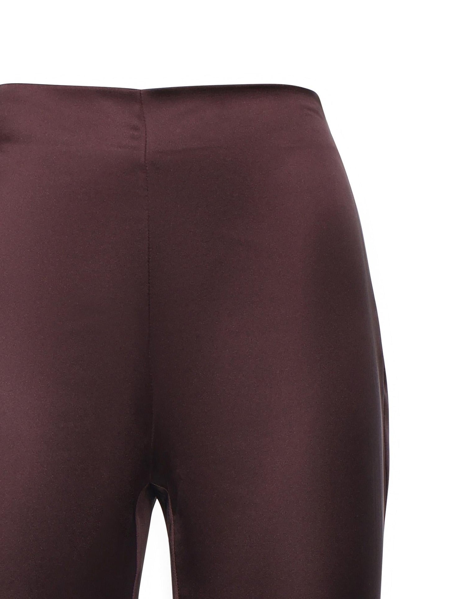 Pantaloni svasati in satin