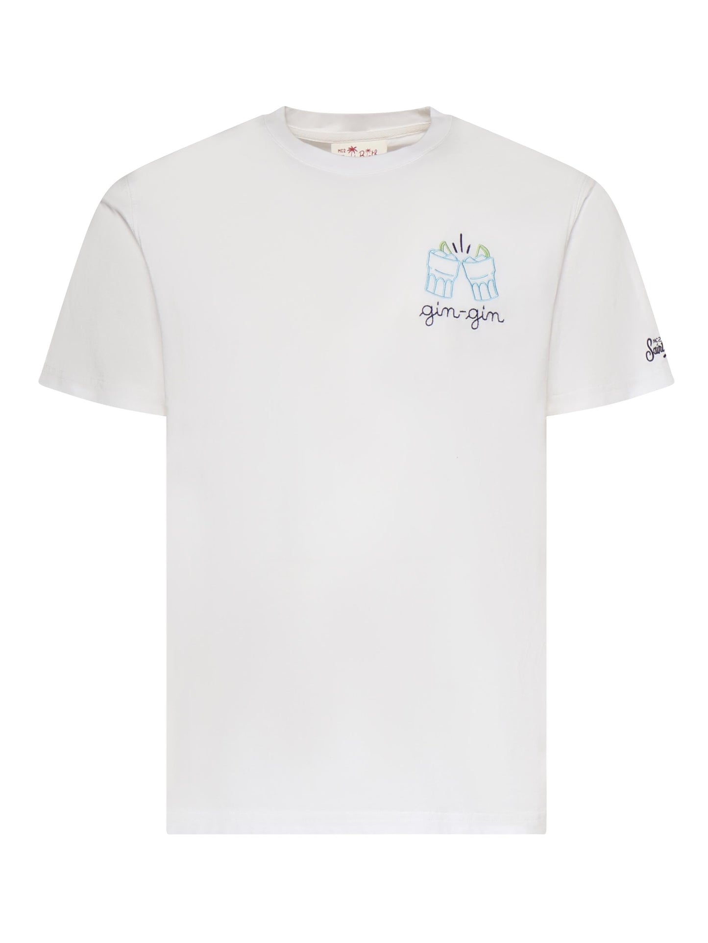 T-shirt in cotone con ricamo