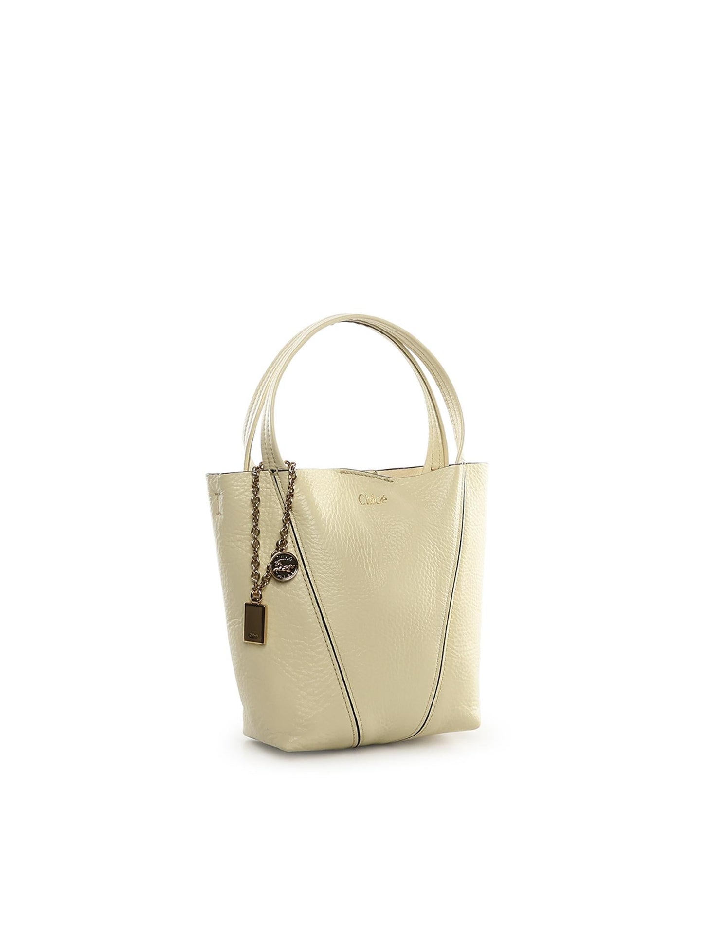 Tote bag piccola Chloé Spin in pelle