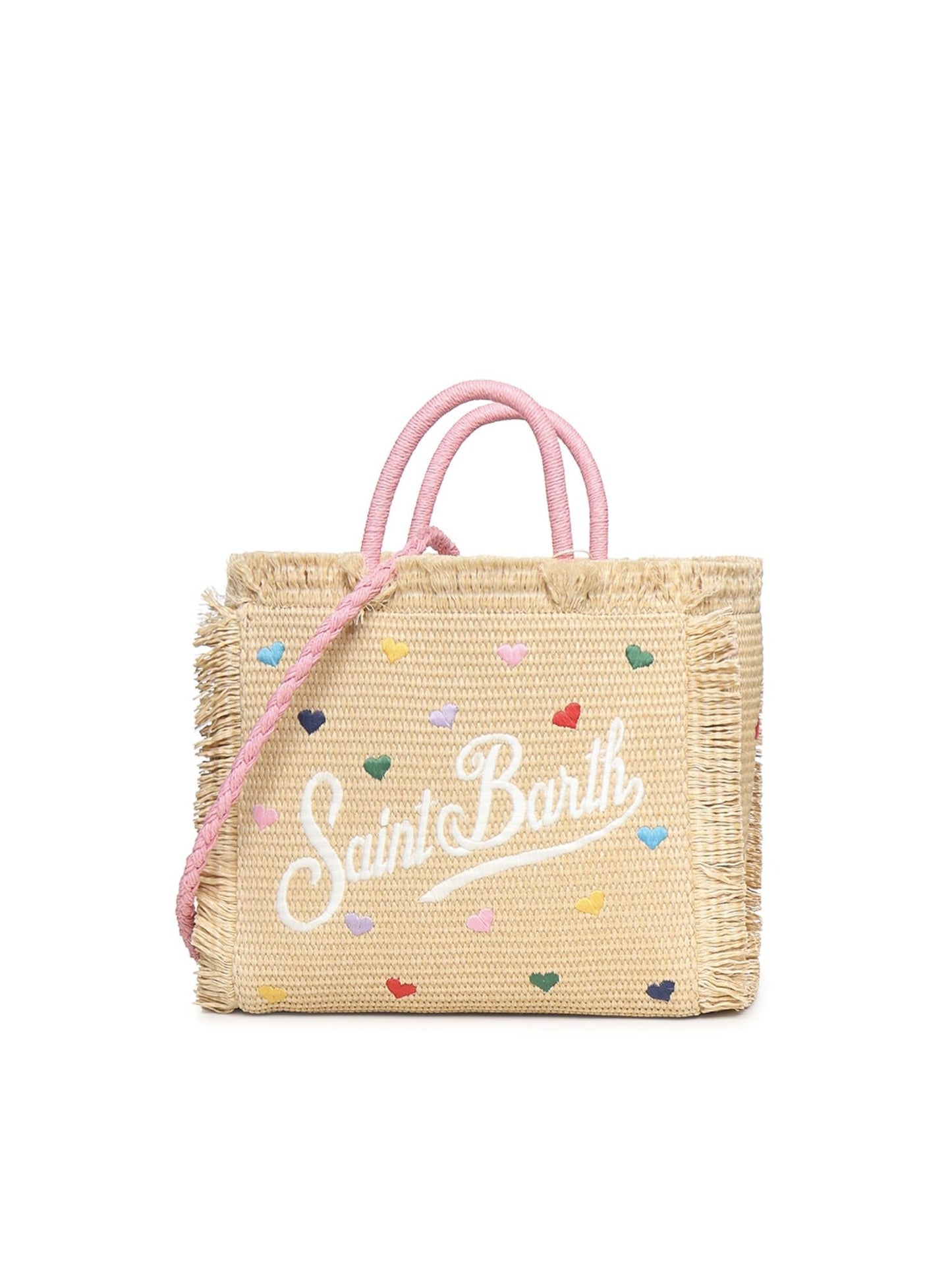 Borsa Colette in tessuto effetto paglia
