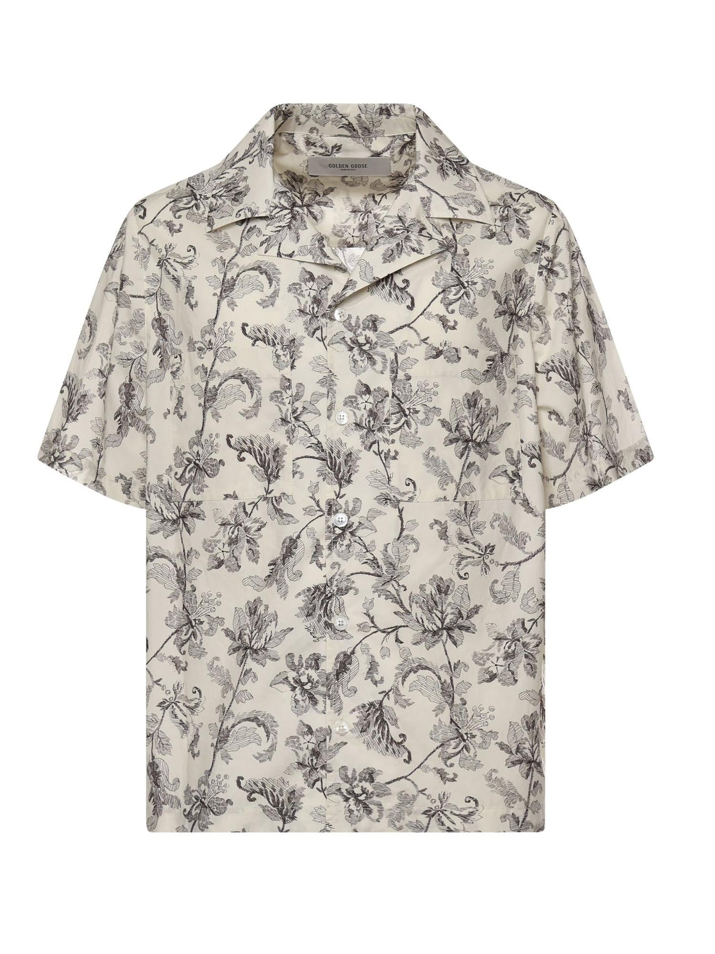 Camicia bowling in cotone con stampa