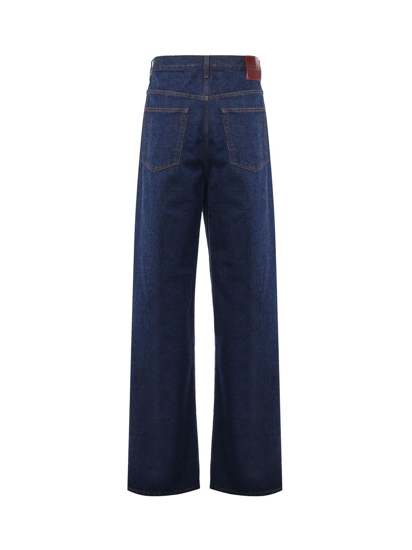 Jeans baggy in denim di cotone