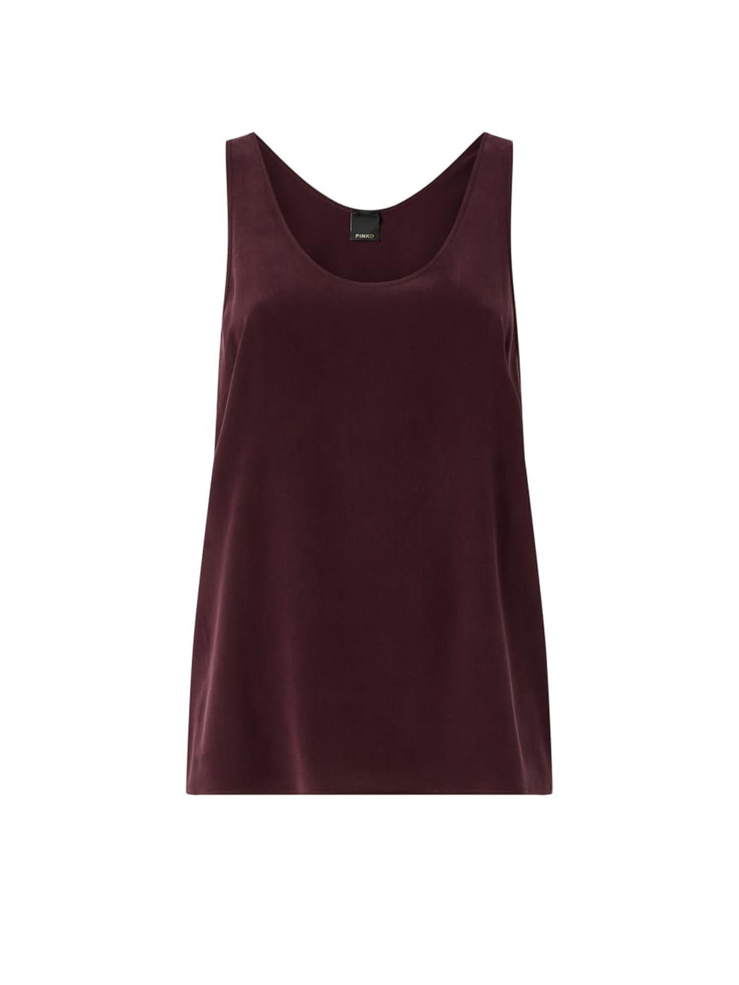 Top a canotta in seta sand wash