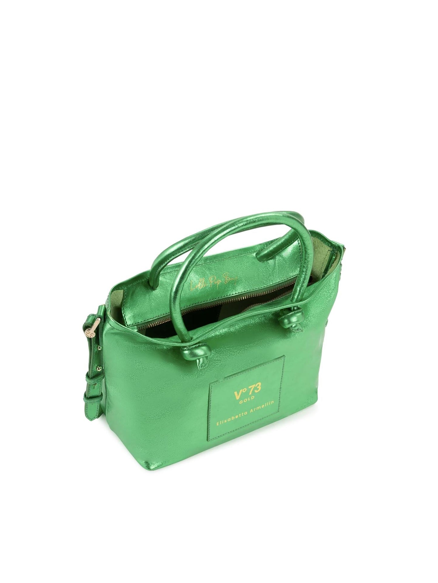 Mini bag in pelle con logo