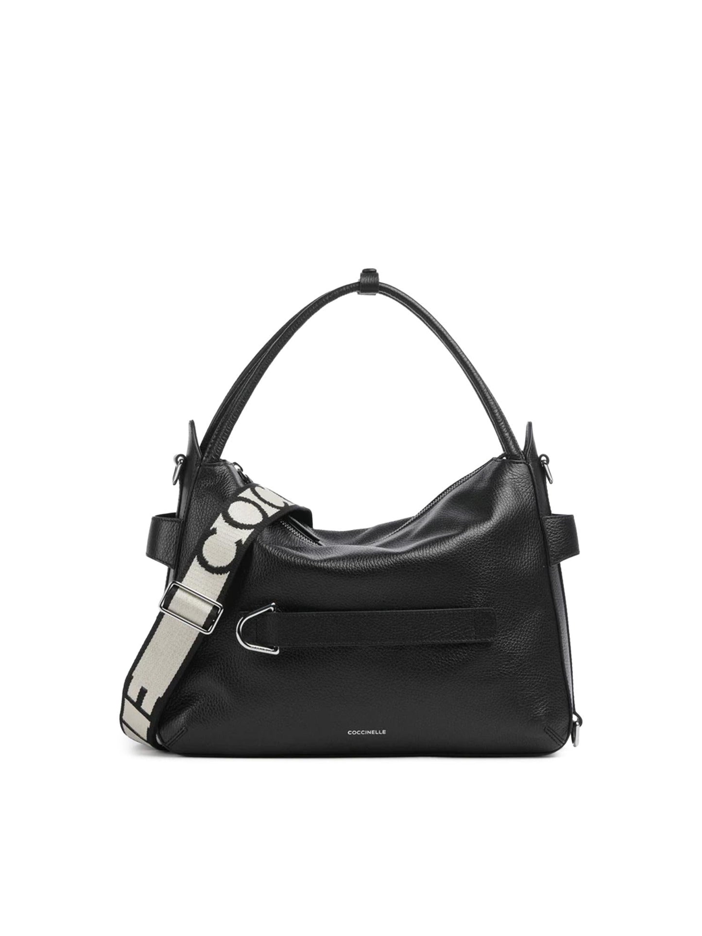 Borsa in pelle con logo