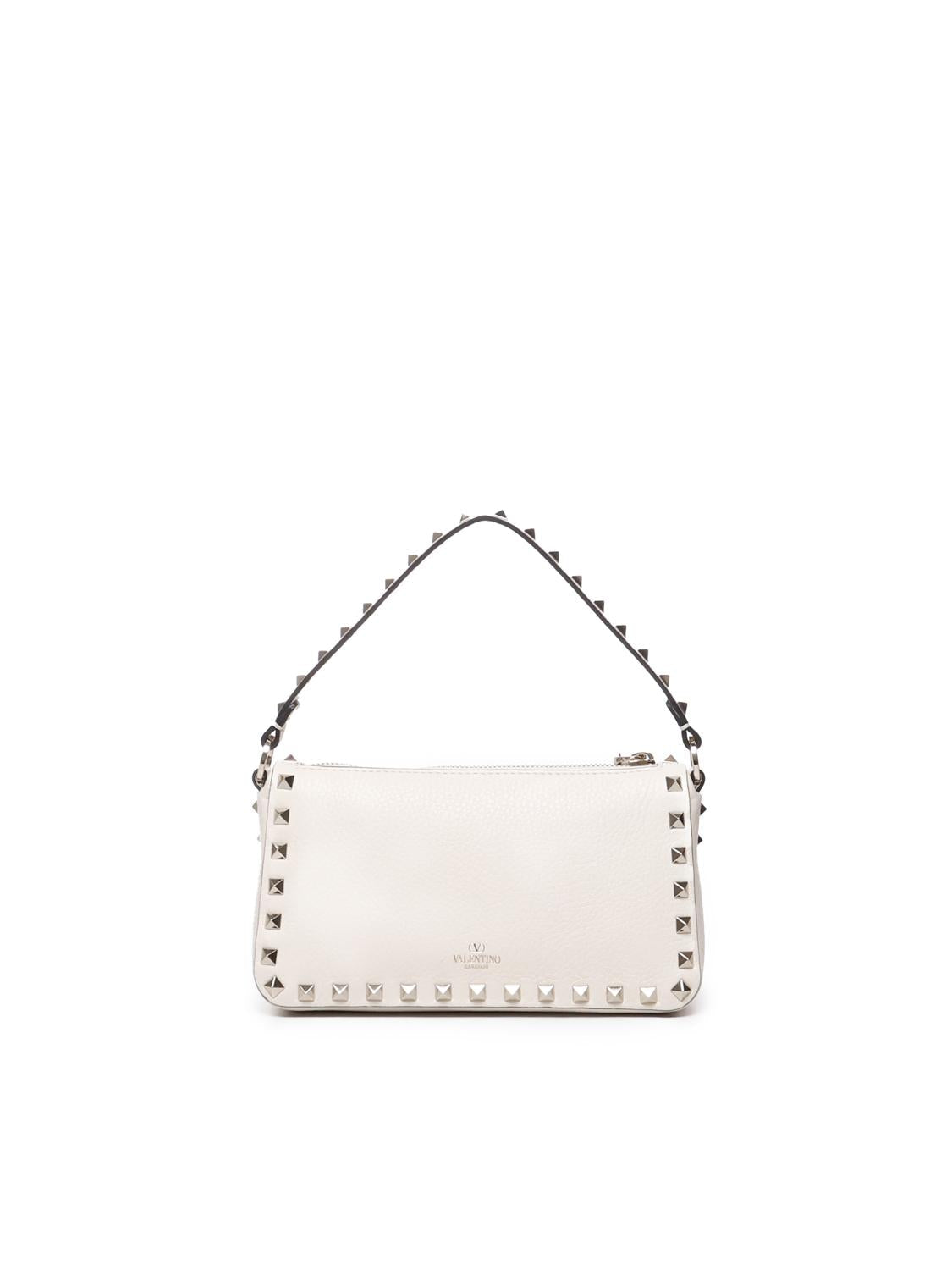 Borsa piccola a tracolla Rockstud in vitello