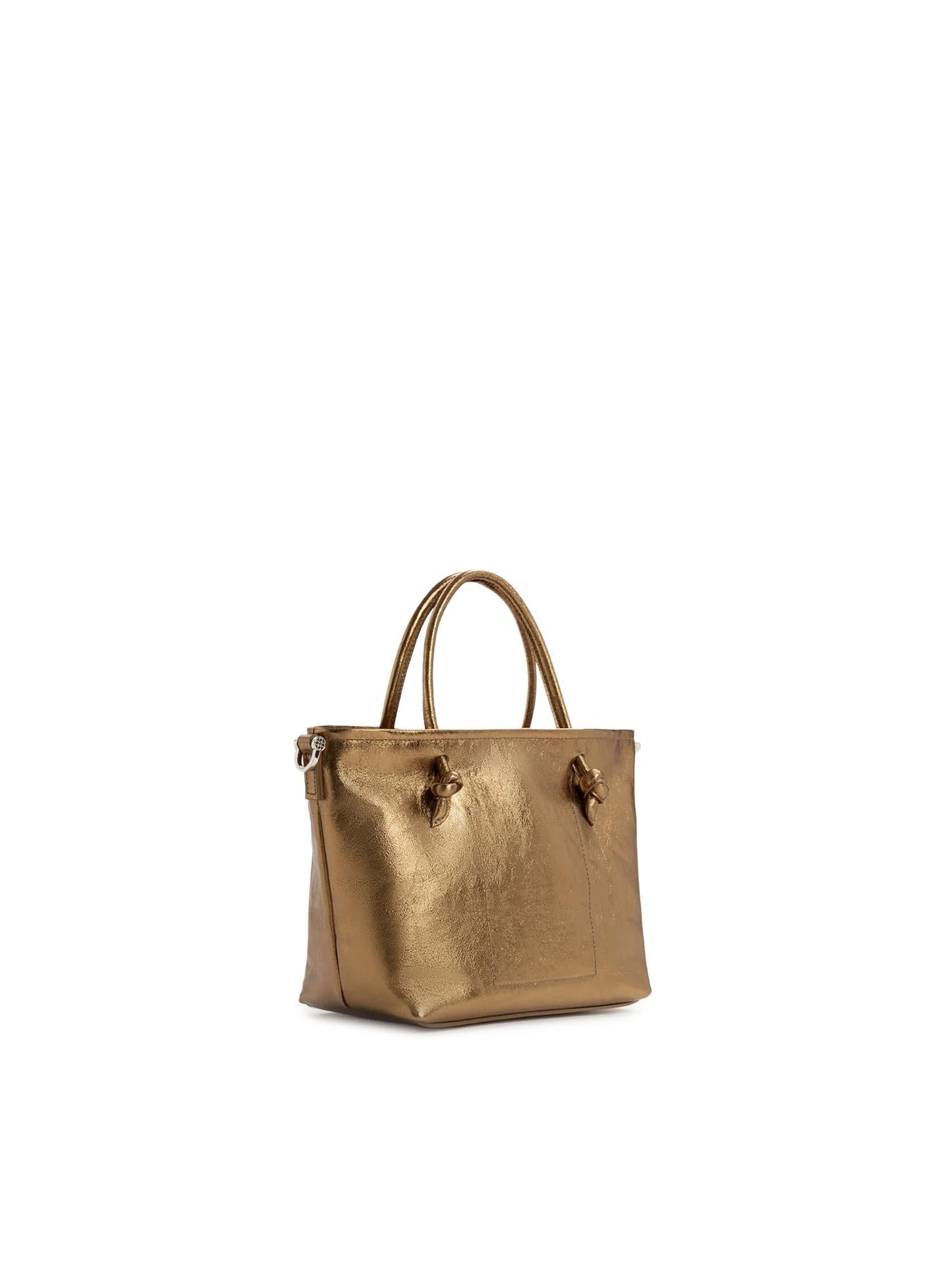 Mini bag in pelle con logo