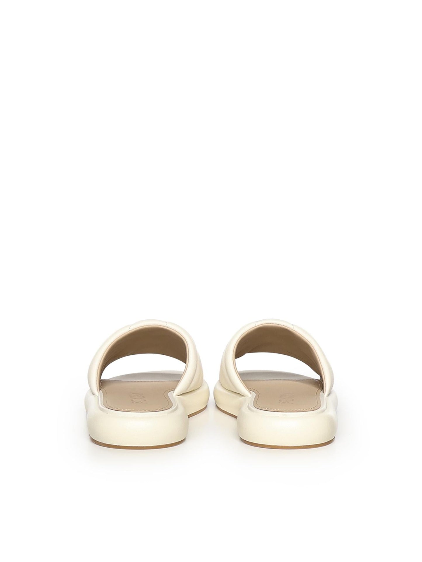 Slipper in nappa con logo