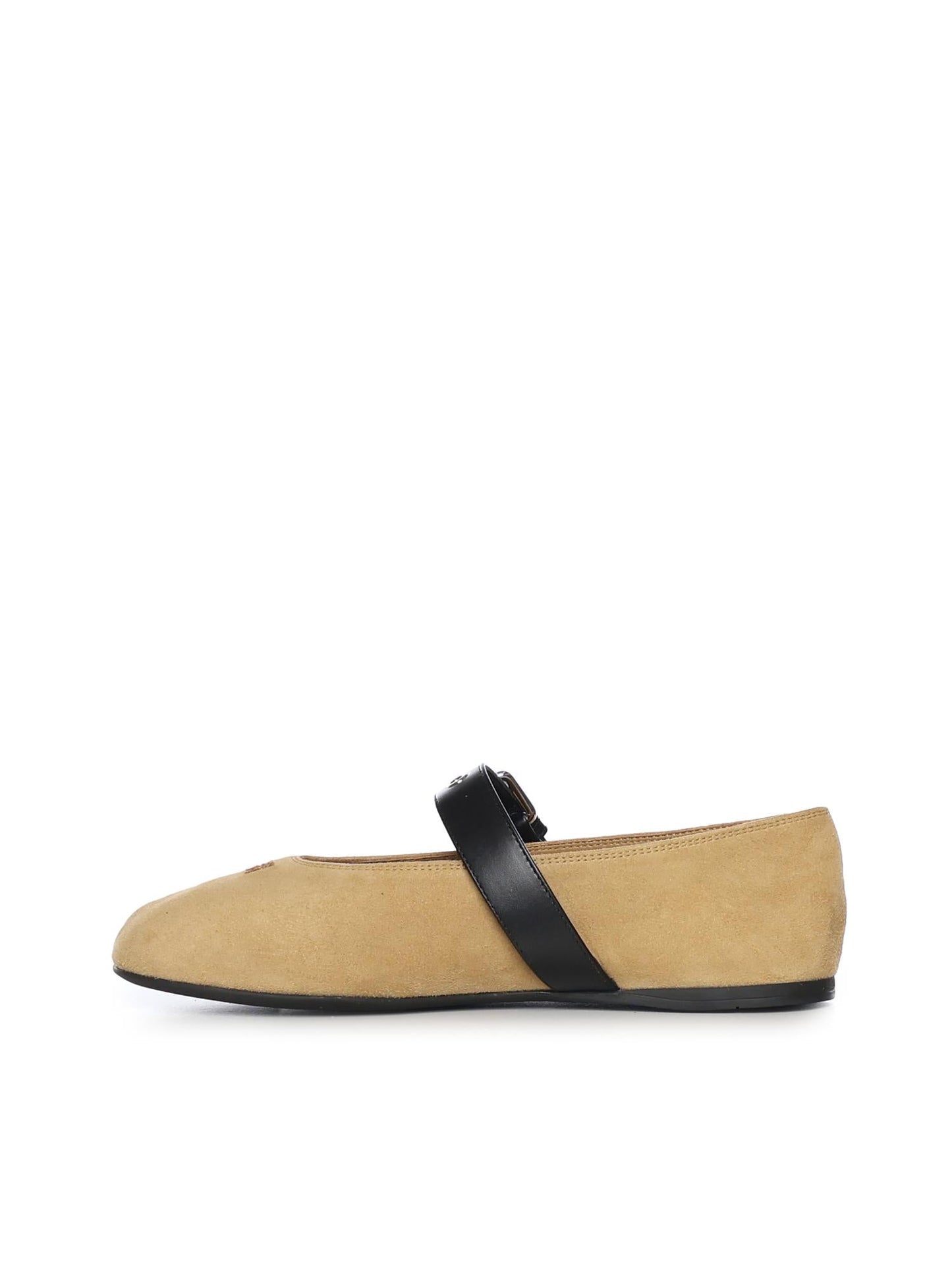 Ballerine in pelle scamosciata