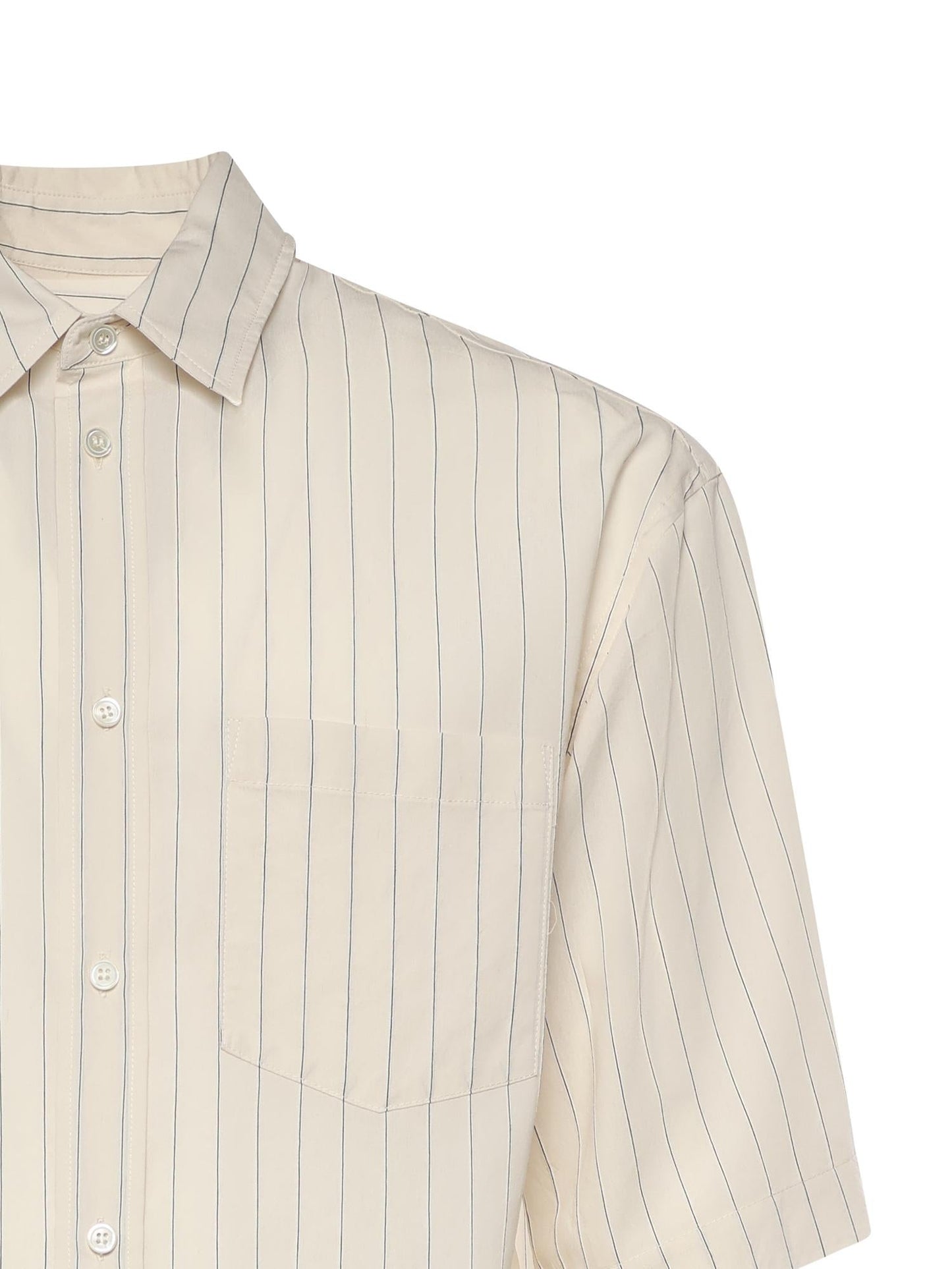 Camicia a righe in misto viscosa