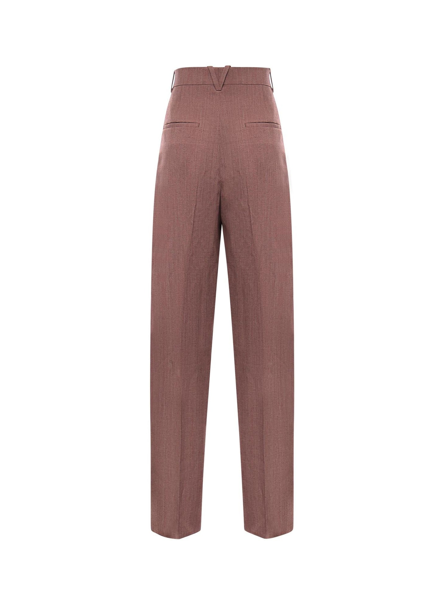 Pantaloni in lana e lino