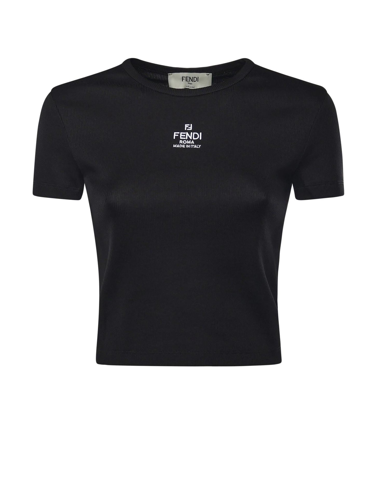 Top cropped in cotone
