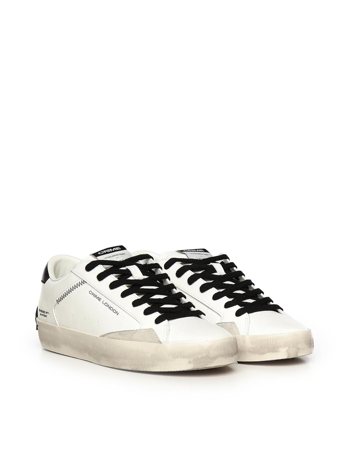 Sneaker Distressed in pelle