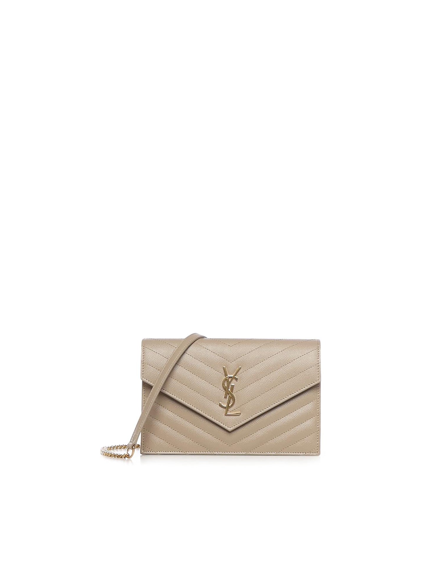 Pochette Envelope con catena Cassandre in pelle