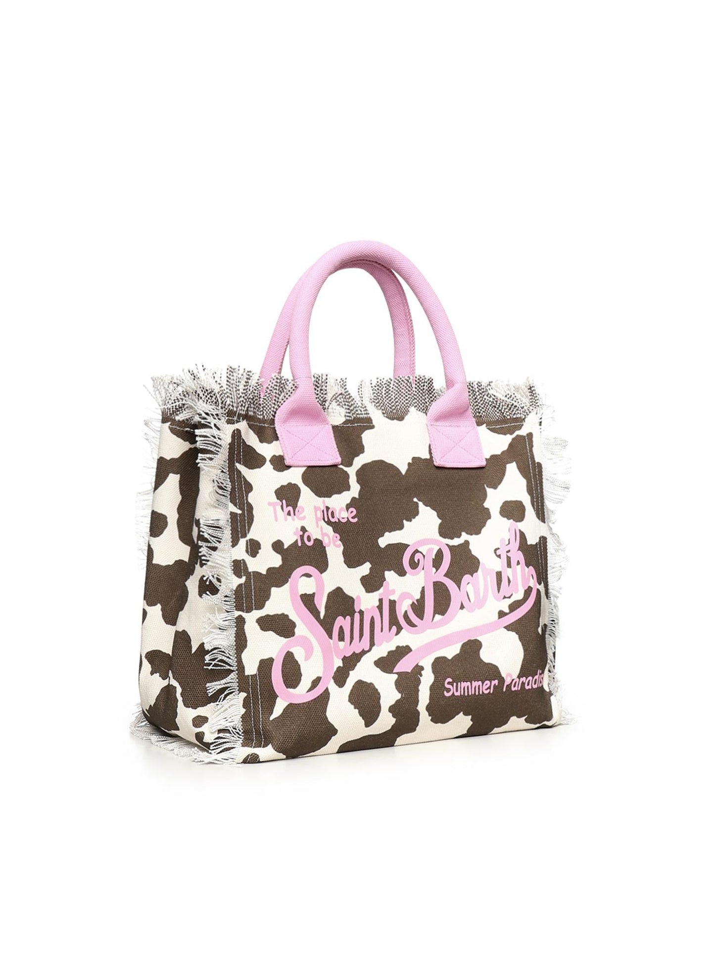Borsa Vanity in canvas con stampa