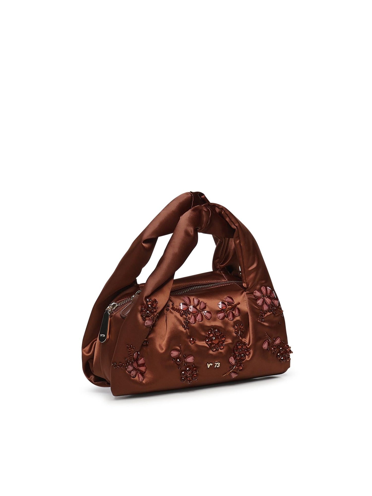 Mini bag con applicazioni floreali