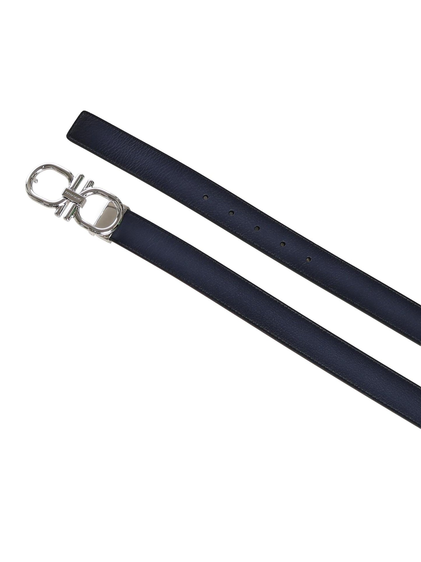 Cintura Gancini in pelle