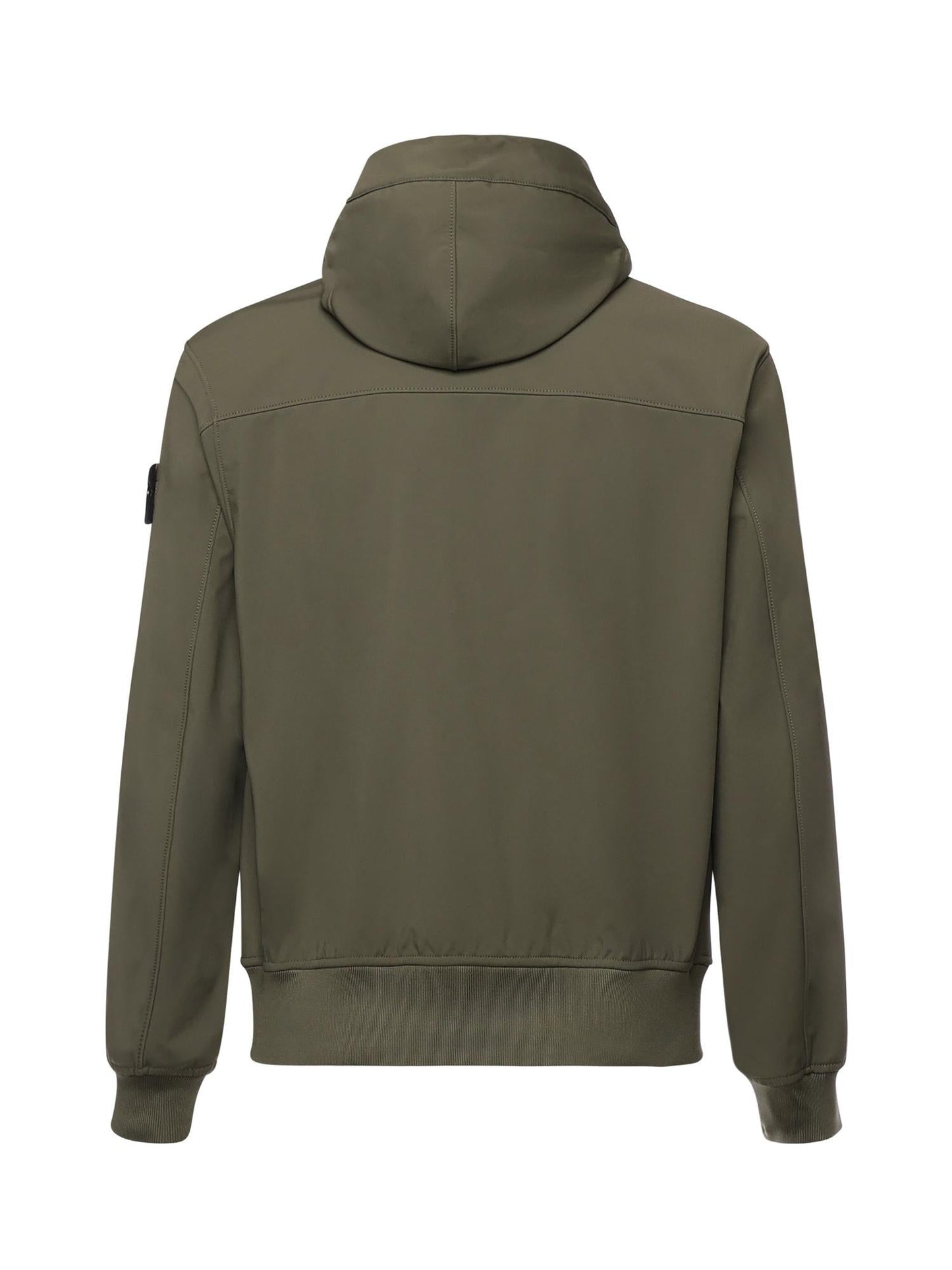 Giacca antigoccia in reps di nylon con logo