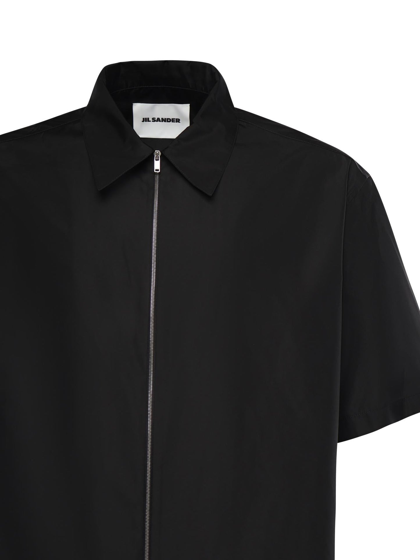 Camicia a maniche corte con zip