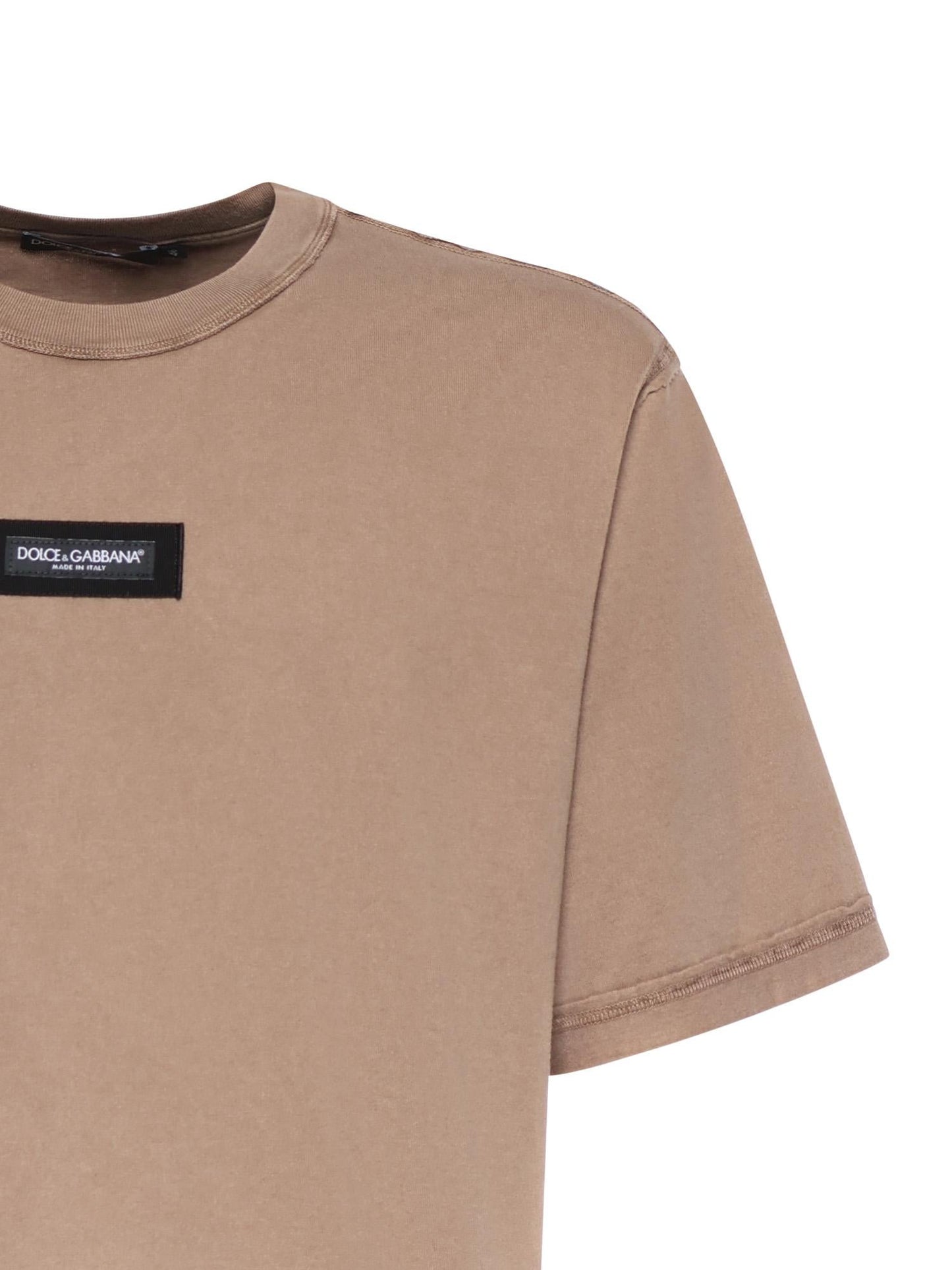T-shirt in jersey di cotone con logo
