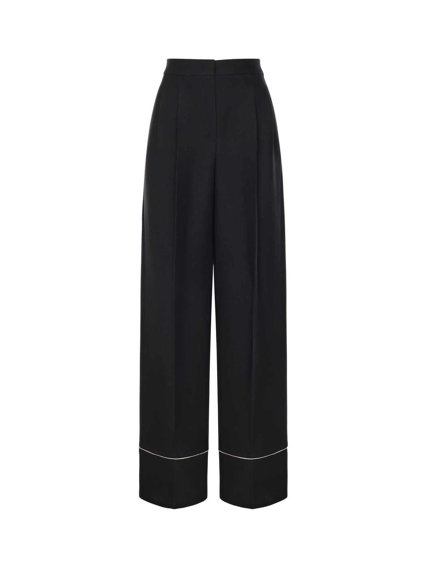 Pantaloni in lana e seta