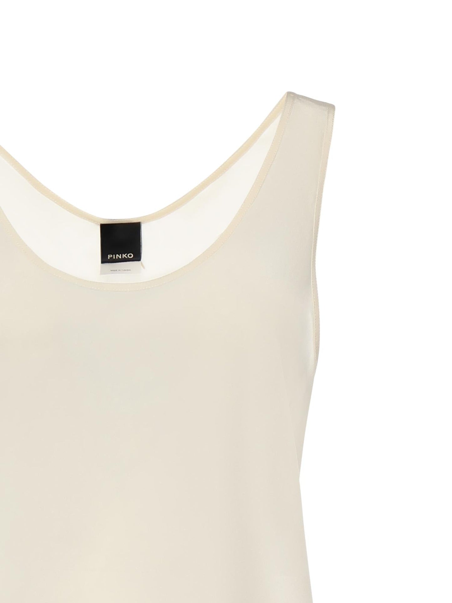 Top a canotta in seta sand wash