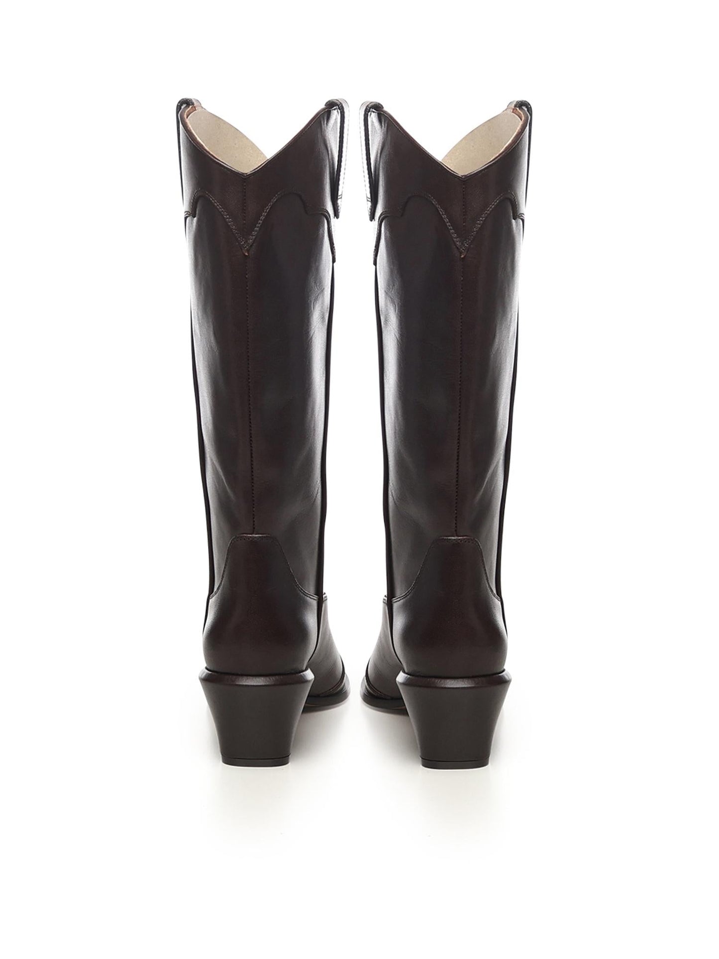 Stivali Bettina western in pelle