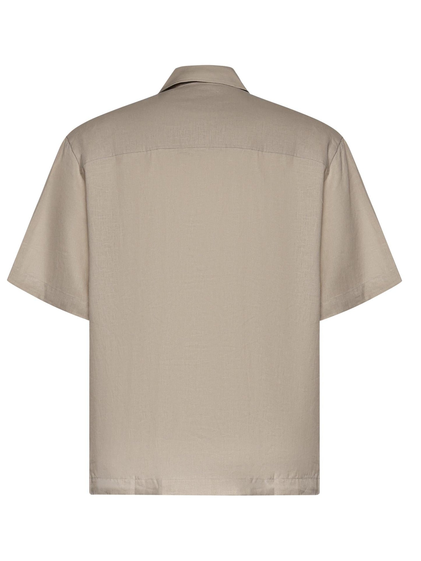 Camicia Derby in lino e viscosa