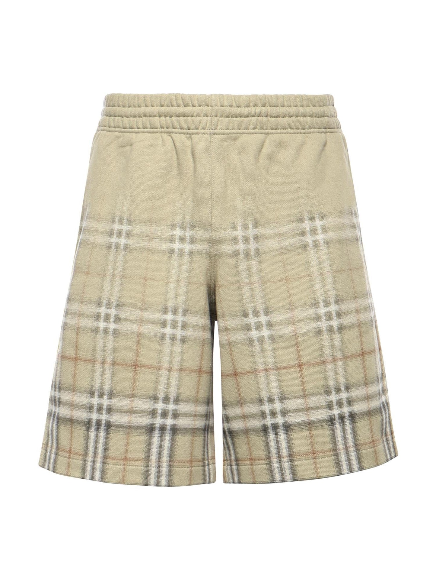 Shorts in cotone Check sfumato