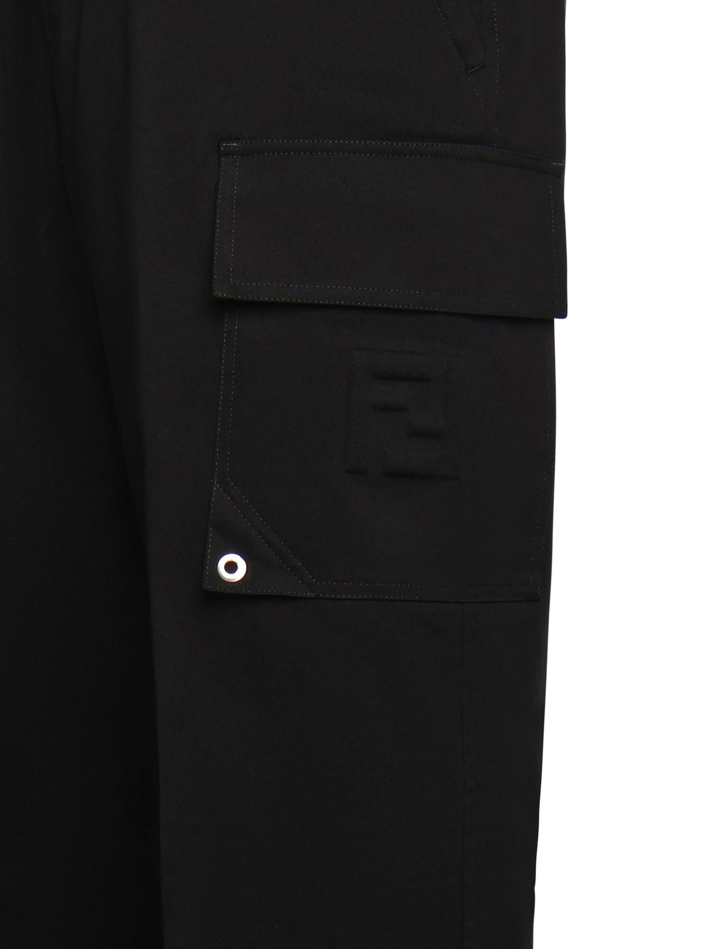 Pantaloni in gabardine di cotone