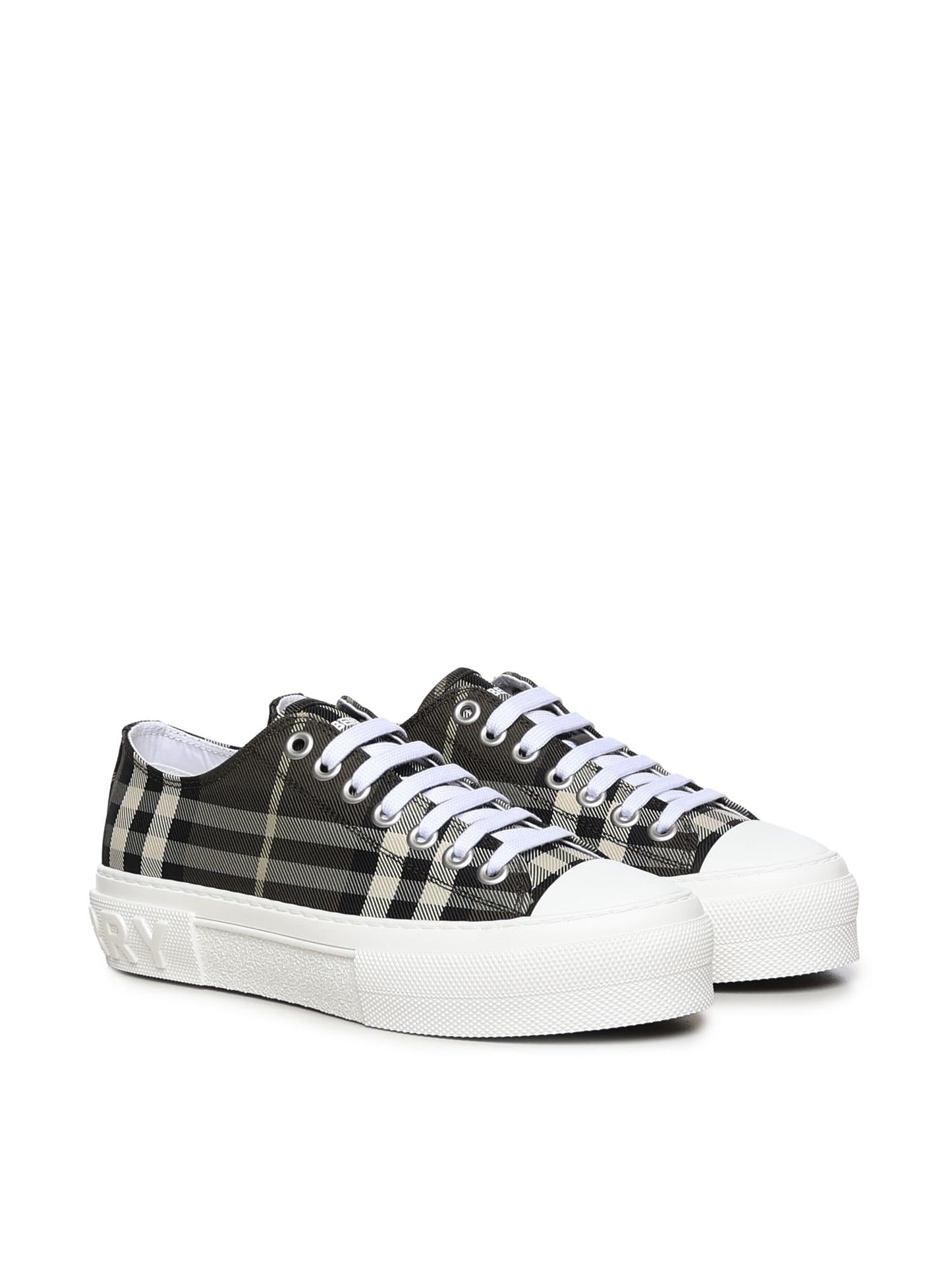 Sneaker in misto nylon Check