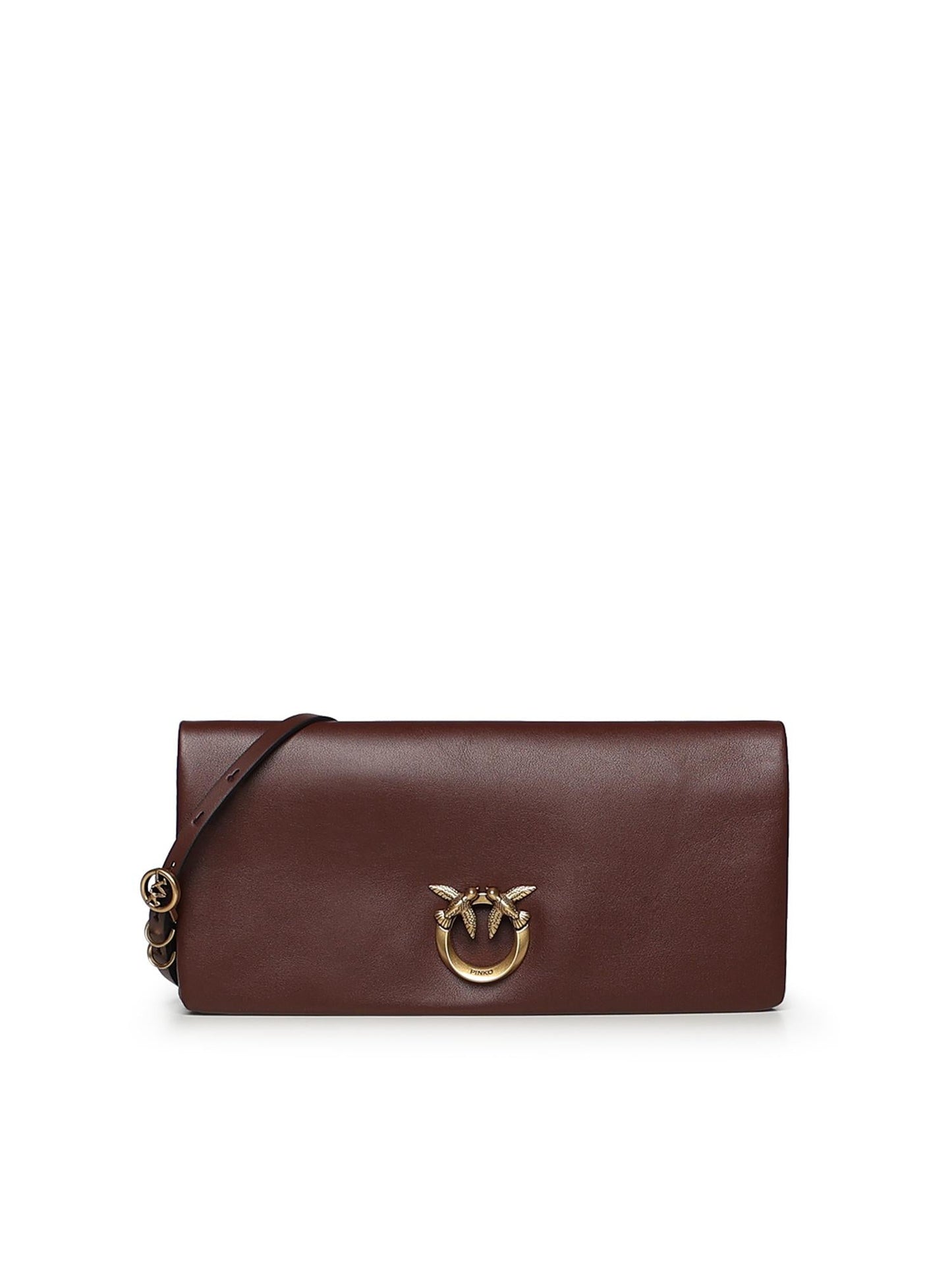 Pochette Love Bag Click Soft Horizontal in pelle
