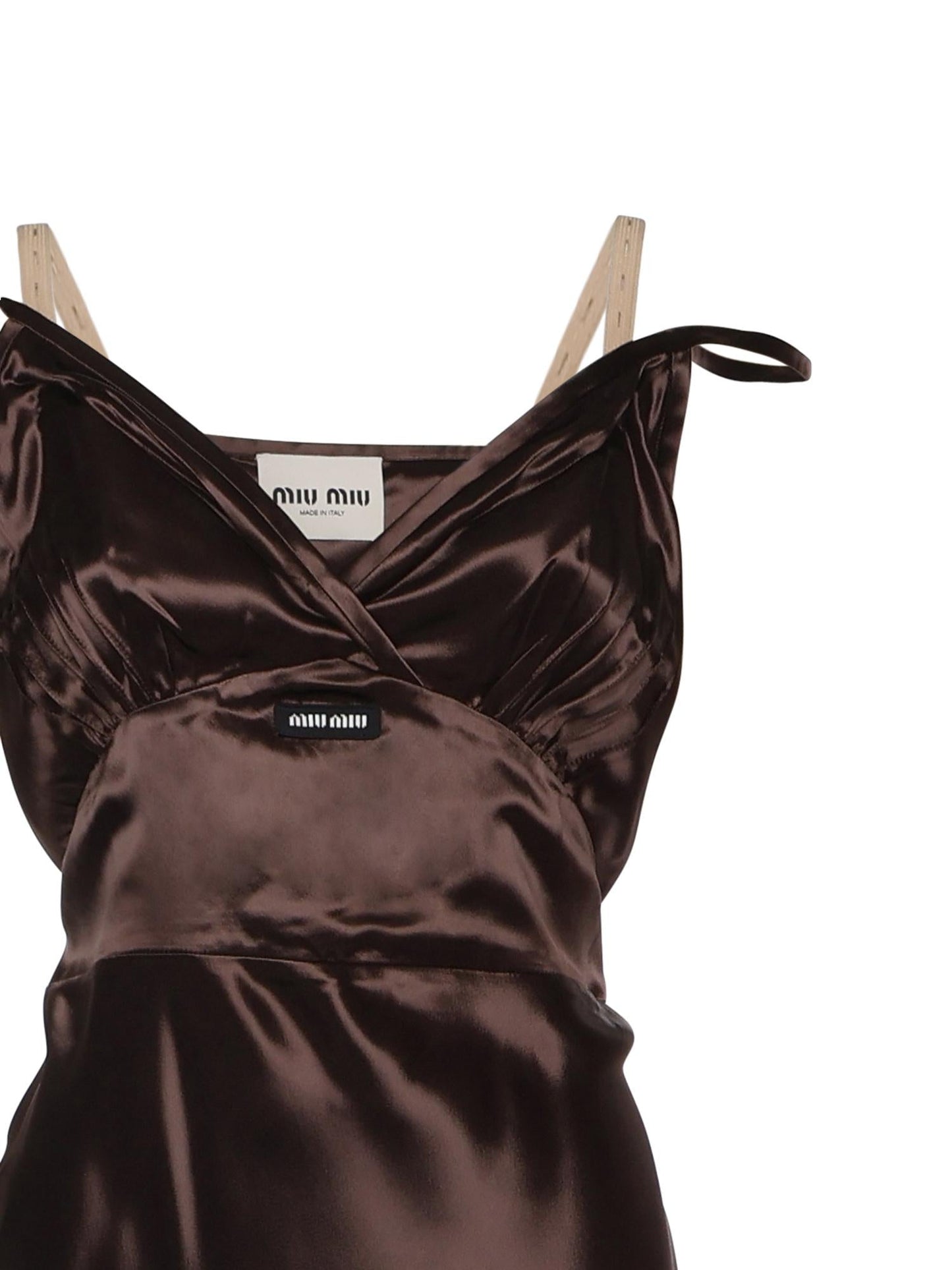 Abito lungo in satin