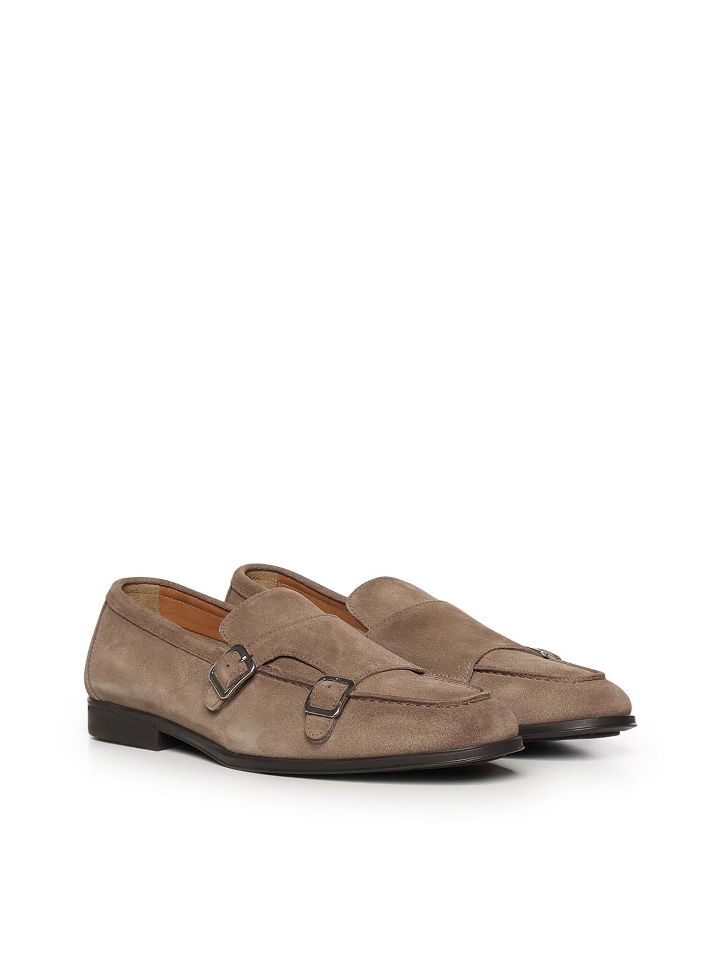Mocassino doppia fibbia in suede