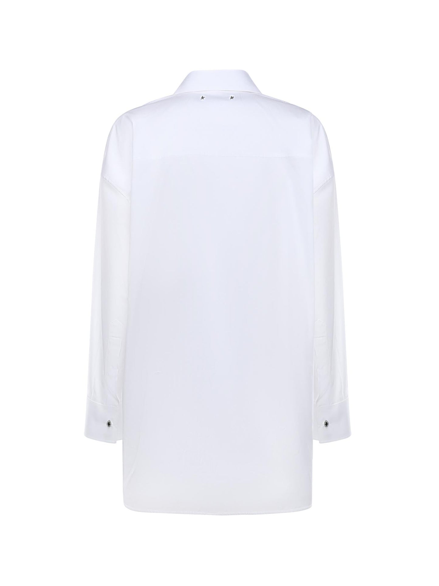 Camicia in cotone con dettaglio plissé