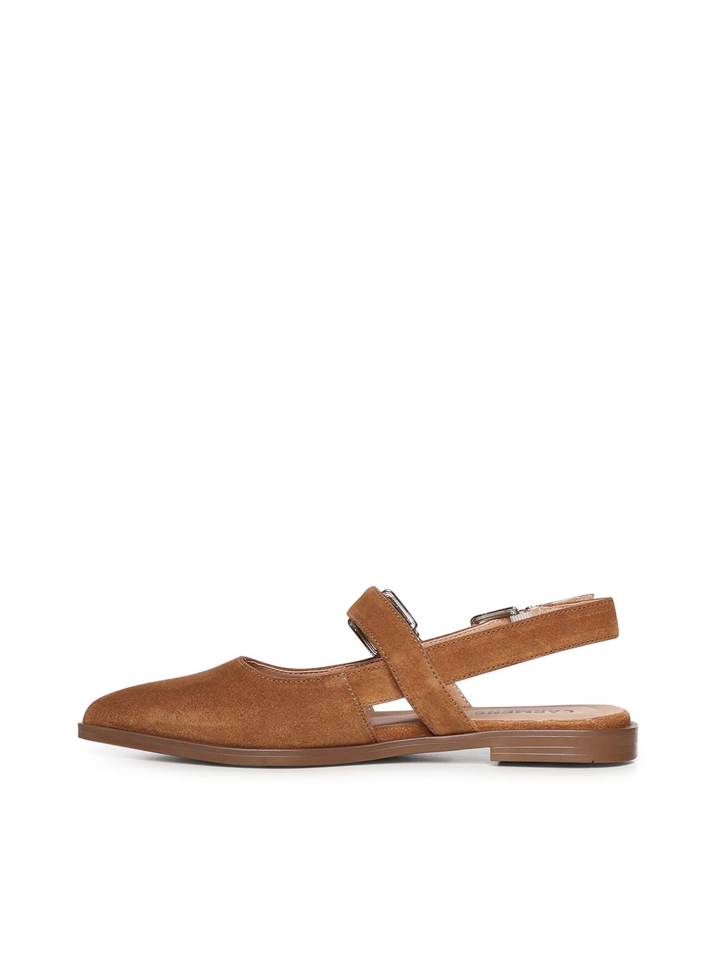 Ballerine Sway Buckle in suede