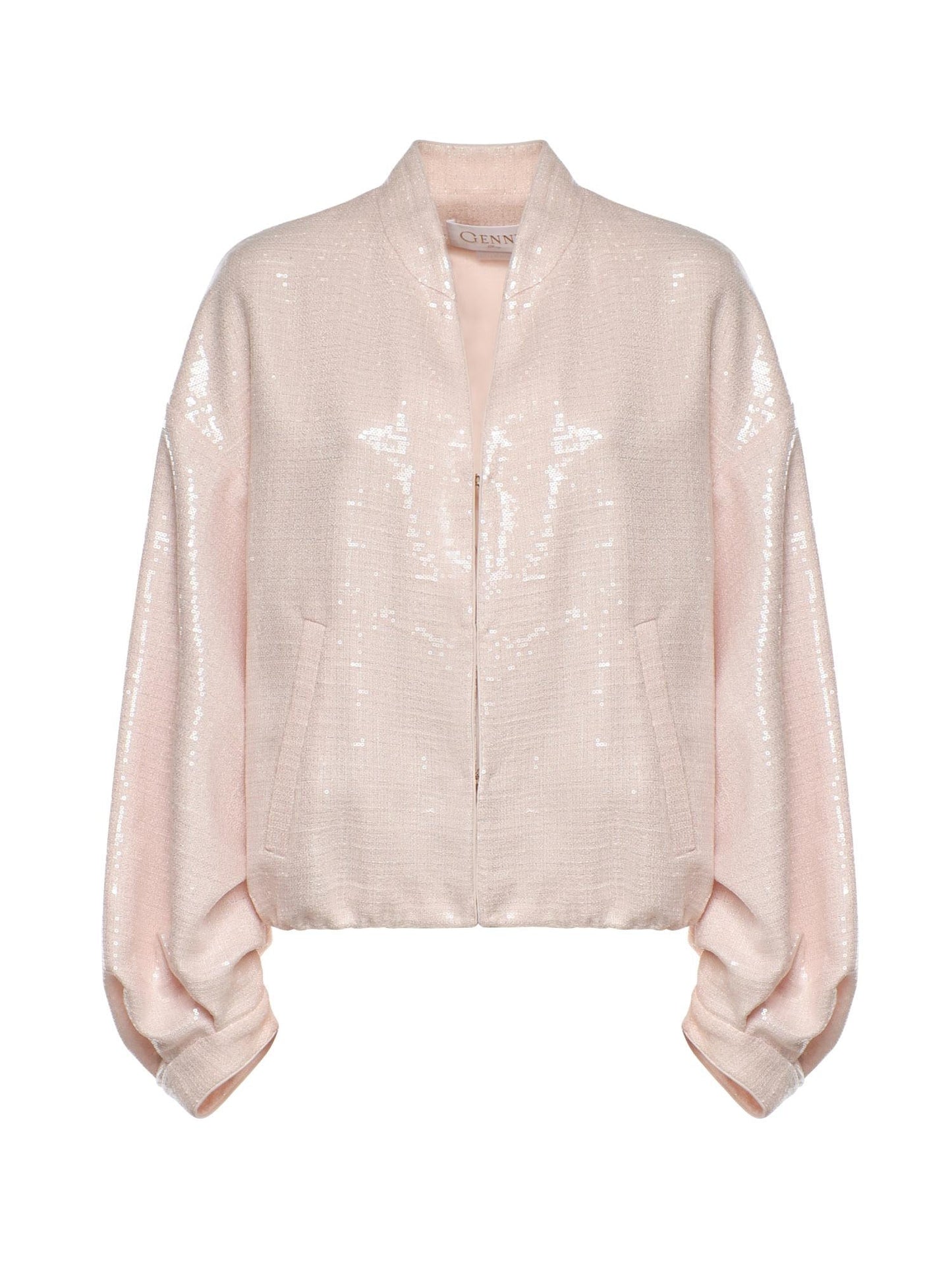 Bomber in tweed di paillettes