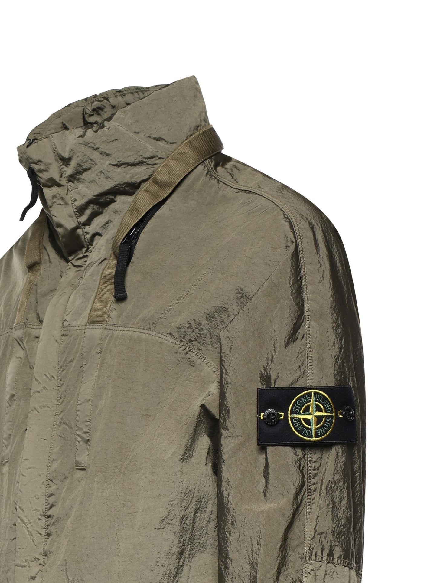 Giacca con colletto rigido in Nylon Metal