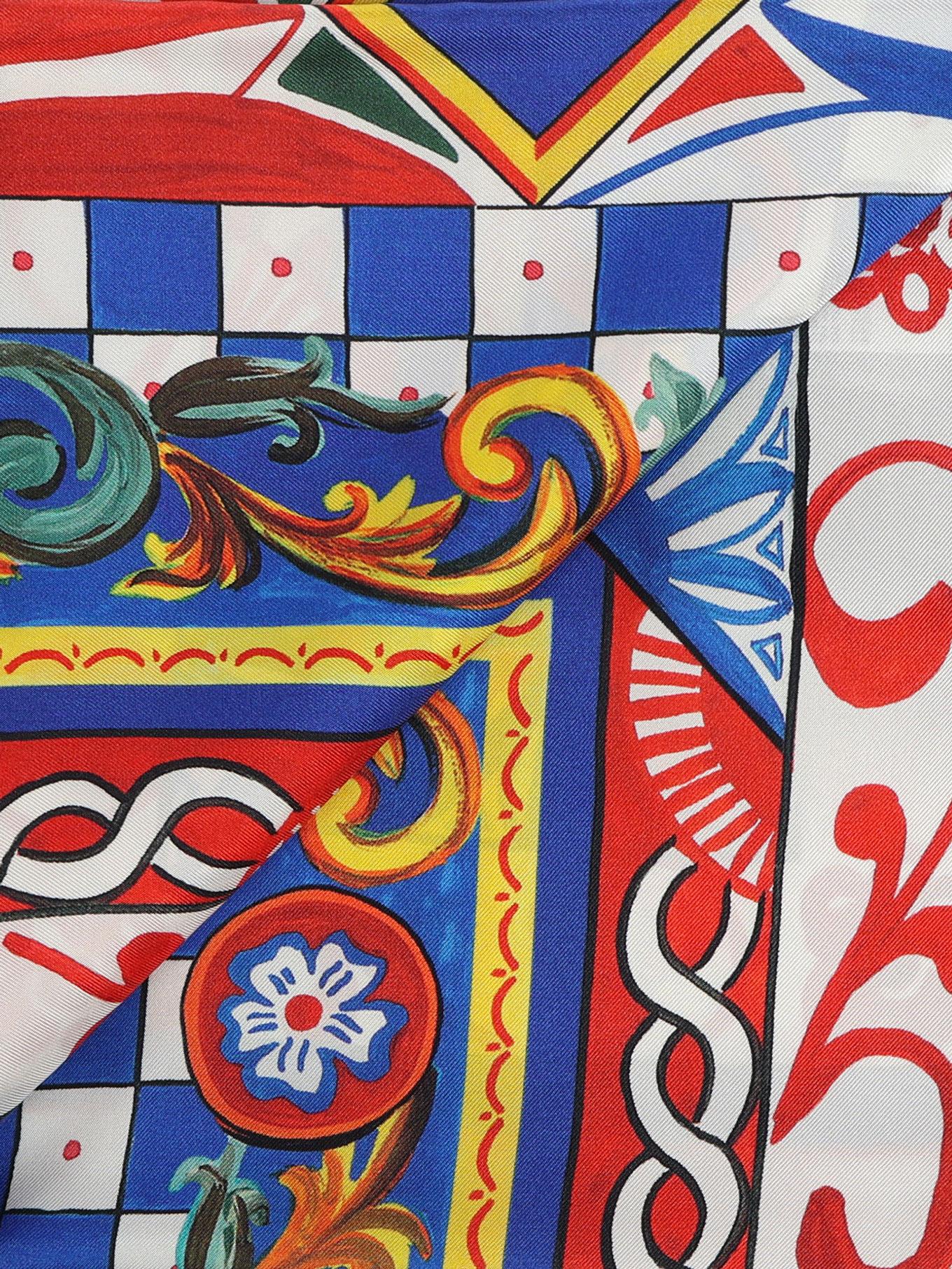 Foulard con stampa Carretto