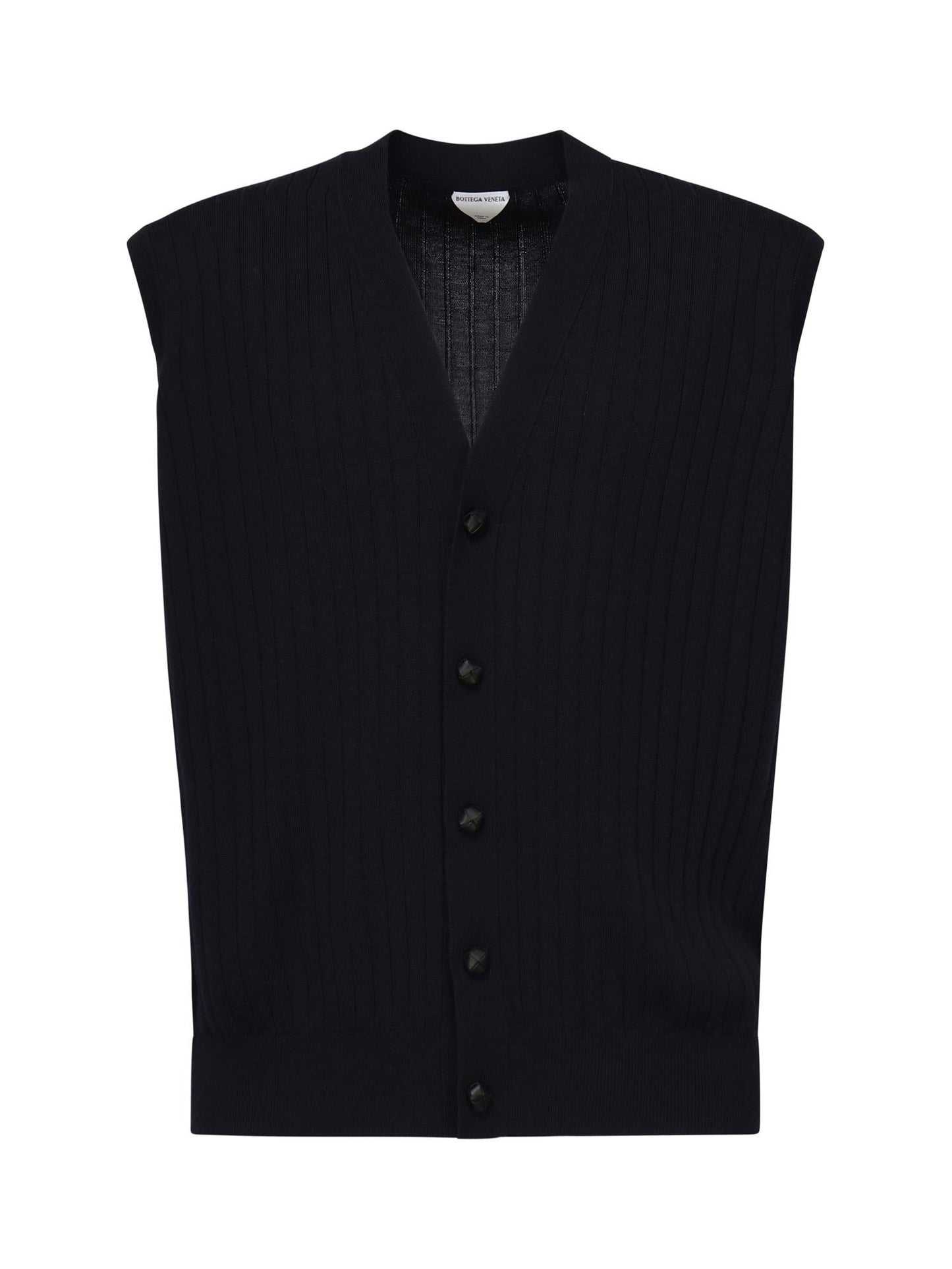 Gilet in lana a coste