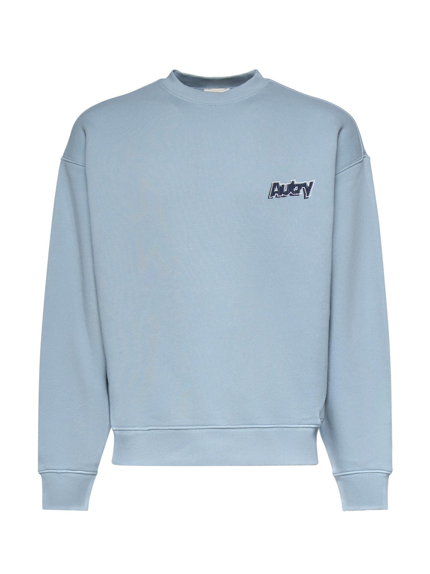 Felpa in cotone con doppio logo