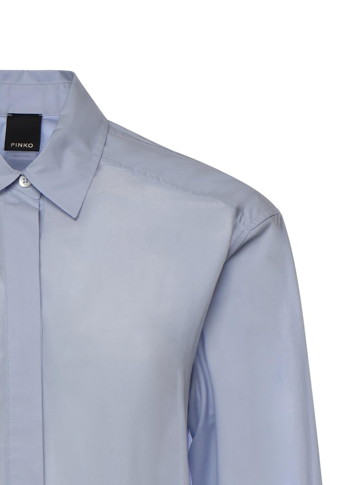Camicia in popeline e crêpe