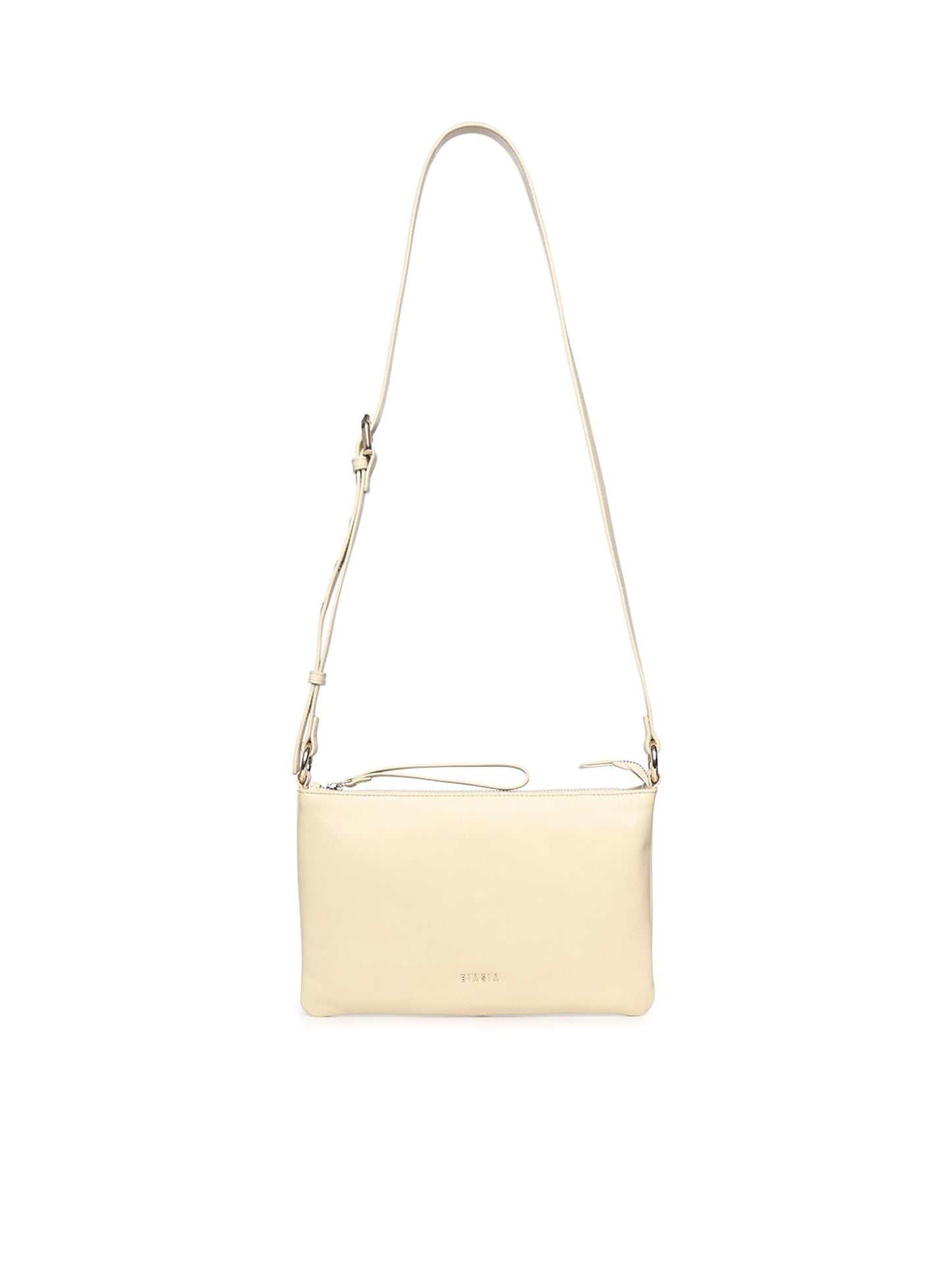 Pochette Flat in pelle