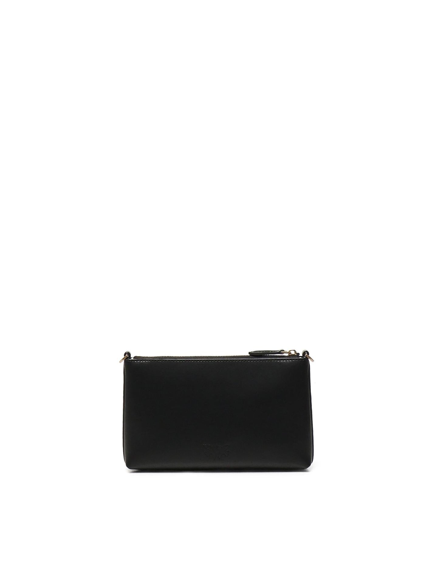 Pochette piatta in pelle con logo Love Birds