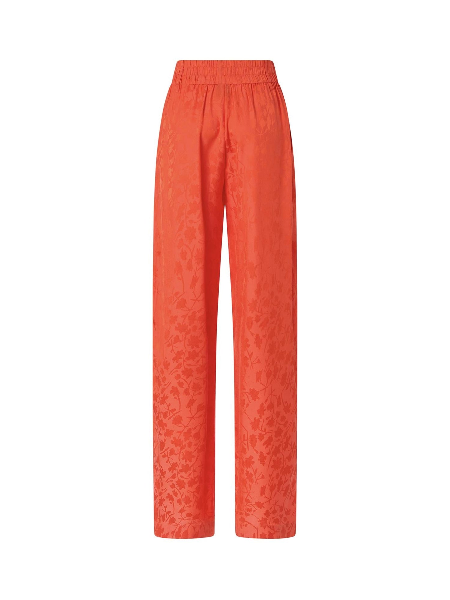 Pantaloni in jacquard floreale