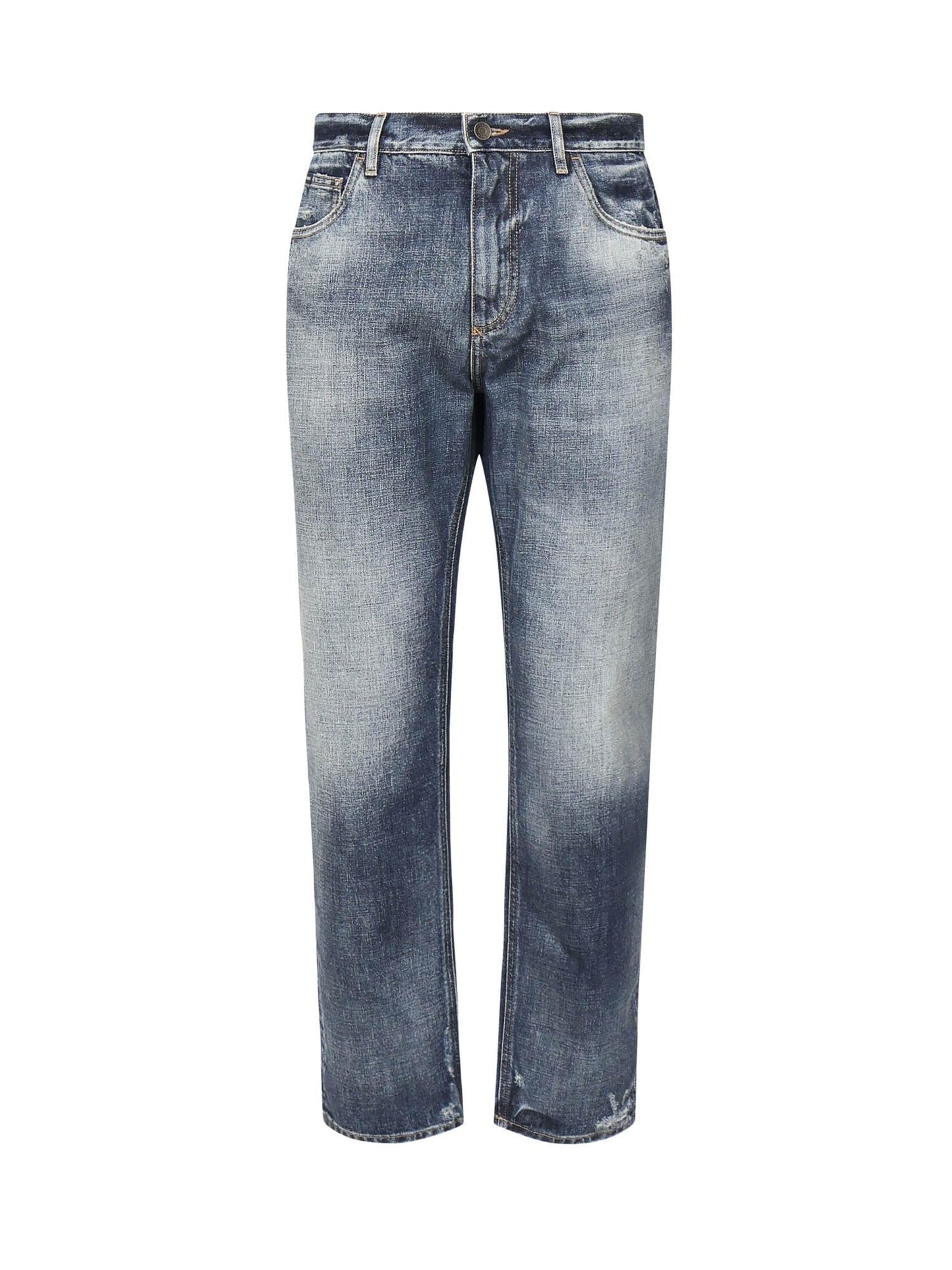 Jeans loose in denim di cotone